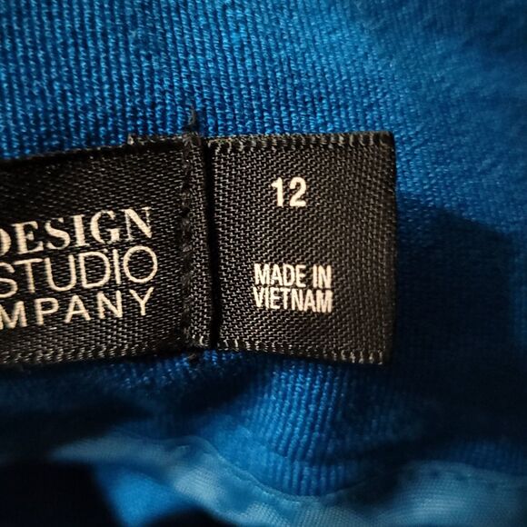 7th Avenue Pants Womens 12 Blue Pull On Tapered Leg Ankle Career Pant 35Wx25L - Picture 9 of 11